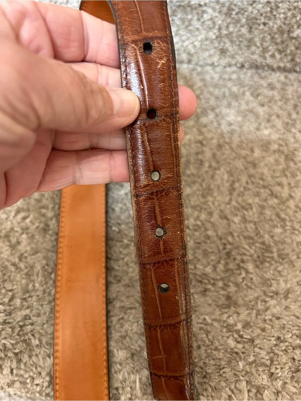 Onyx by Brighton Made in USA of calfskin leather belt w silver buckle. Western